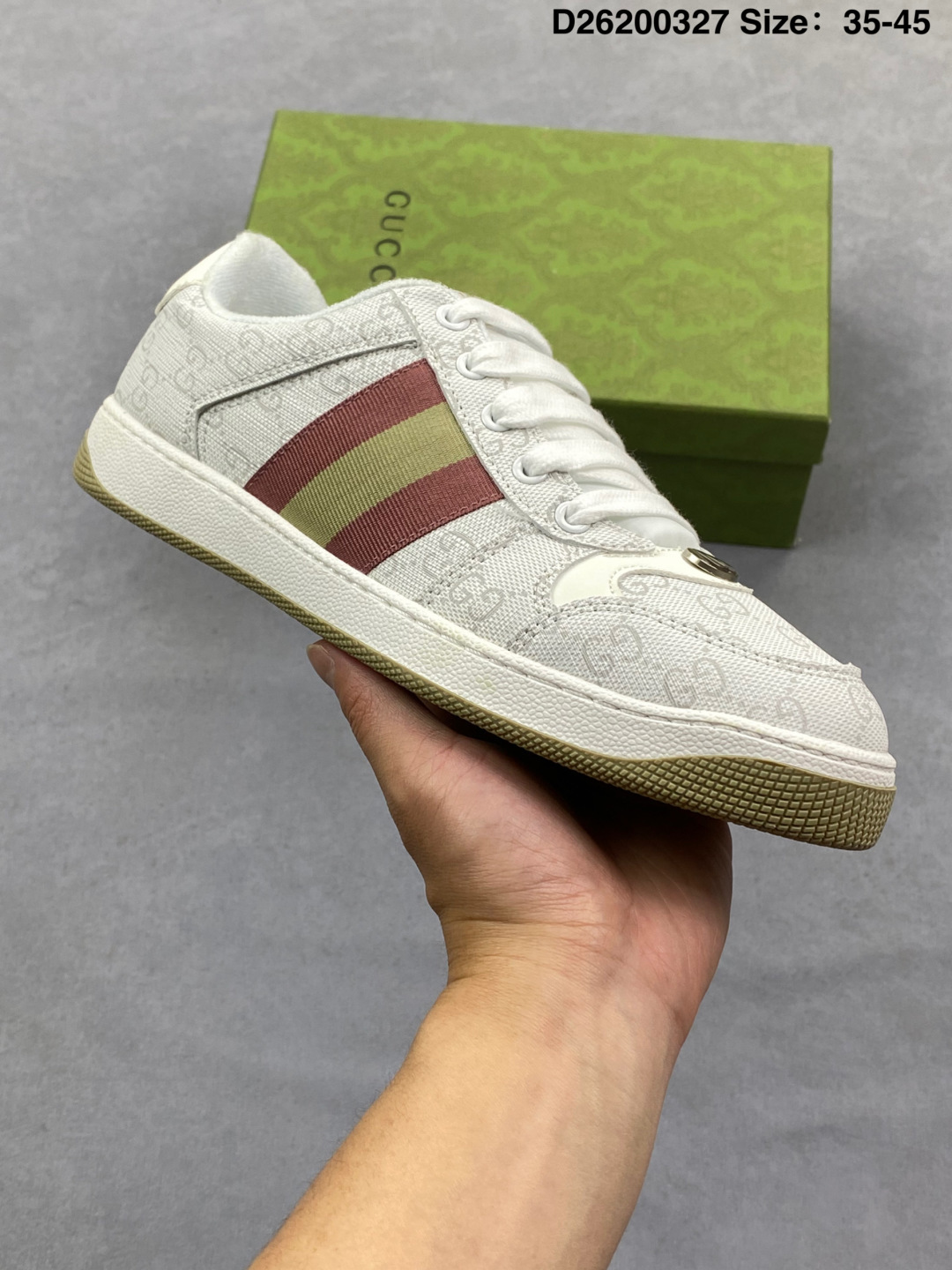 Gucci Distressed Screener Sneakers thumbnail 3