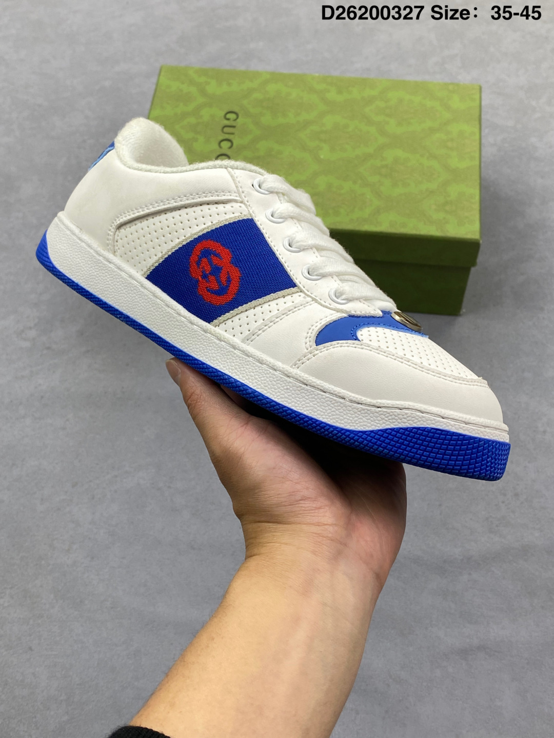 Gucci Distressed Screener Sneakers thumbnail 5