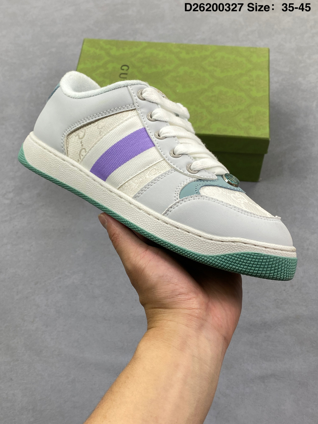 Gucci Distressed Screener Sneakers thumbnail 6