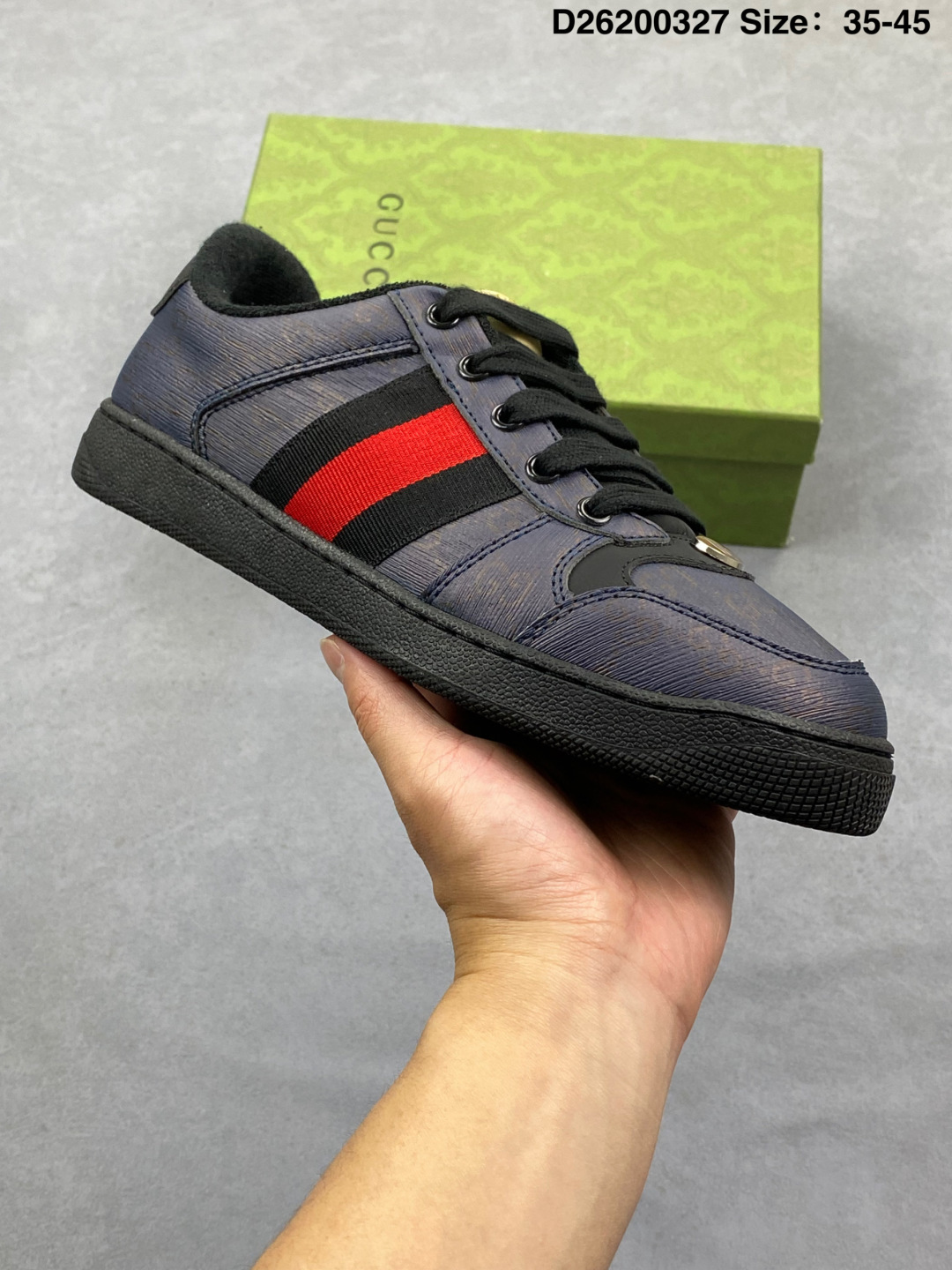 Gucci Distressed Screener Sneakers thumbnail 7