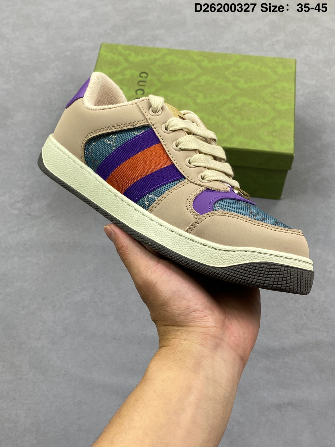 Gucci Distressed Screener Sneakers thumbnail 8