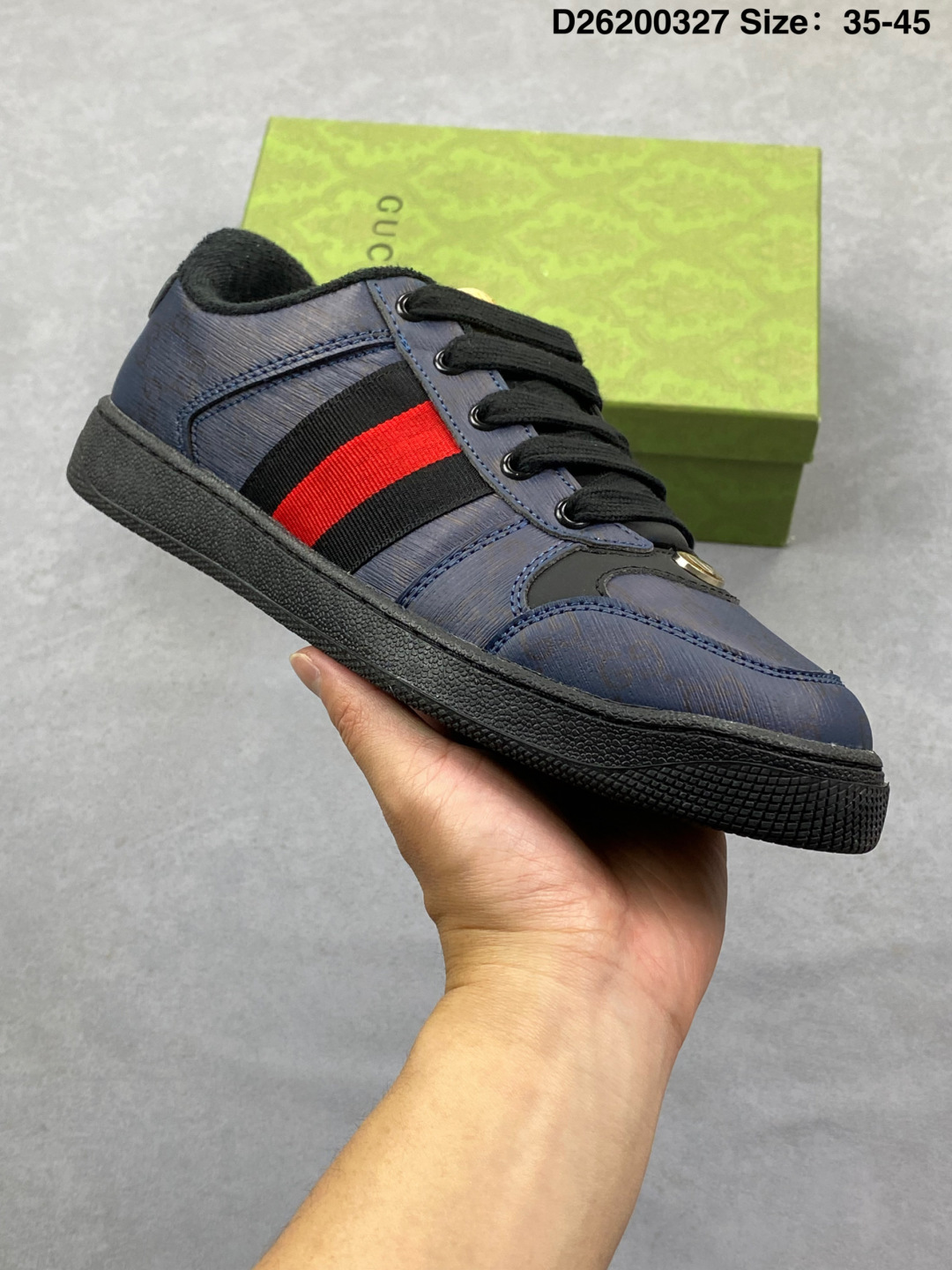Gucci Distressed Screener Sneakers thumbnail 9