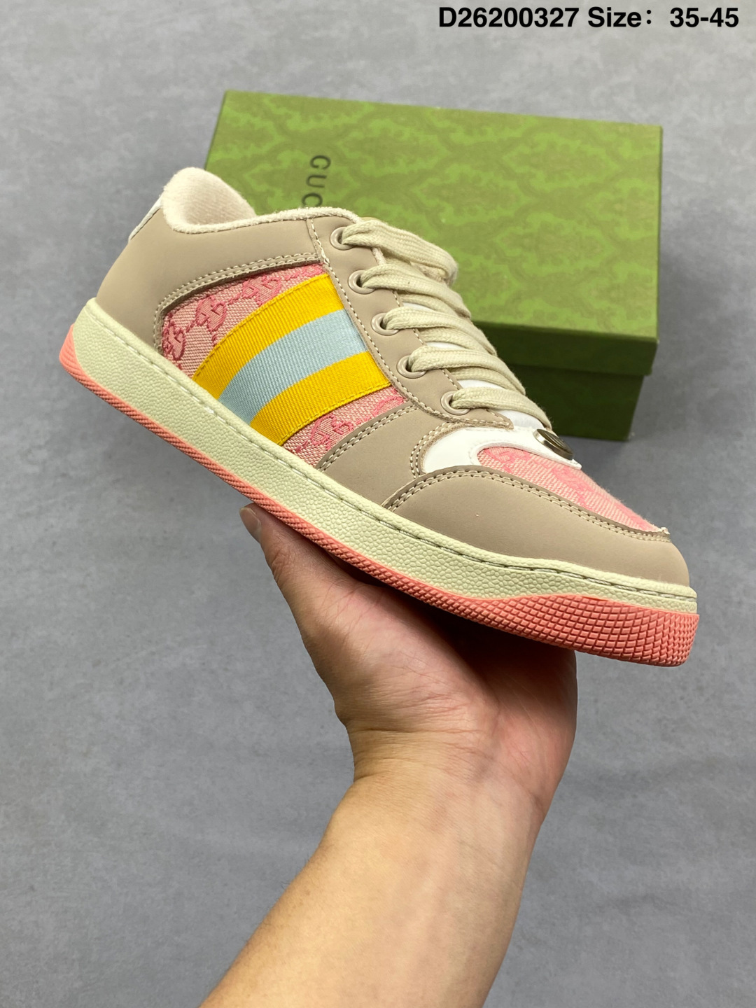Gucci Distressed Screener Sneakers thumbnail 11