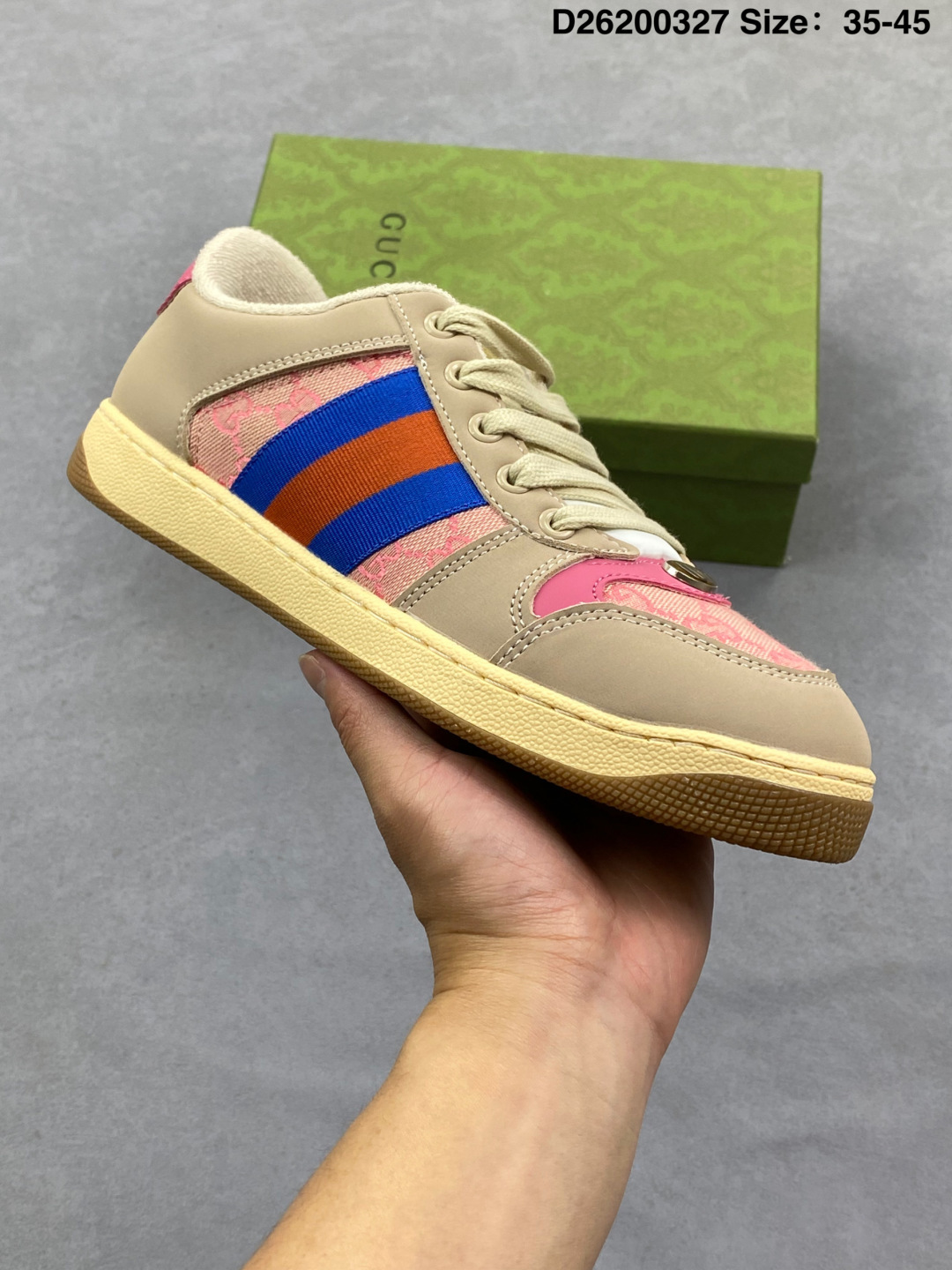 Gucci Distressed Screener Sneakers thumbnail 12