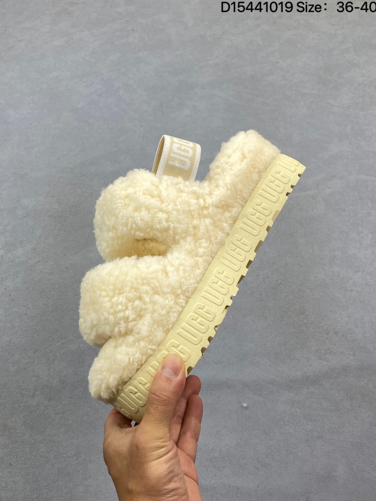 UGG autumn women's comfortable thick-soled slip-on casual loafers lazy furry slippers thumbnail 6
